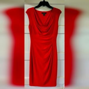 Bright pink sheath dress